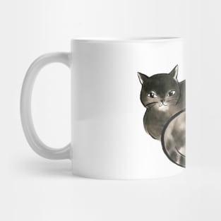 Black cats family Mug